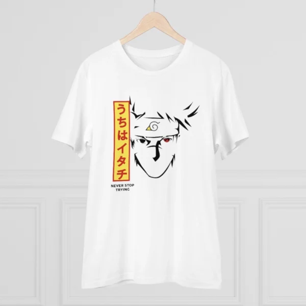 Men's PC Cotton Kunffo Printed T Shirt (Color: White, Thread Count: 180GSM)