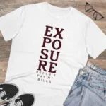 Men's PC Cotton Exposure Printed T Shirt (Color: White, Thread Count: 180GSM)