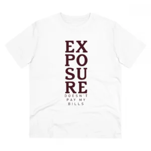Men's PC Cotton Exposure Printed T Shirt (Color: White, Thread Count: 180GSM)