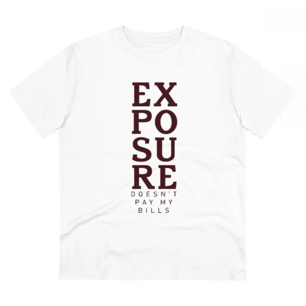 Men's PC Cotton Exposure Printed T Shirt (Color: White, Thread Count: 180GSM)