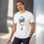 Men's PC Cotton The Pan Pubg Printed T Shirt (Color: White, Thread Count: 180GSM)