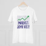 Men's PC Cotton Market Joyu Che Printed T Shirt (Color: White, Thread Count: 180GSM)