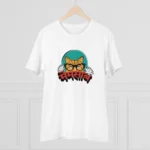 Men's PC Cotton Mamsab Printed T Shirt (Color: White, Thread Count: 180GSM)