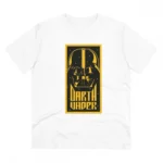 Men's PC Cotton Darth Vader Printed T Shirt (Color: White, Thread Count: 180GSM)