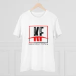 Men's PC Cotton Knowledge Factory Printed T Shirt (Color: White, Thread Count: 180GSM)