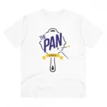 Men's PC Cotton The Pan Pubg Printed T Shirt (Color: White, Thread Count: 180GSM)