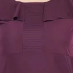 Women's Fit And Flare Purple Dress (Color:Purple, Material:Polyester)