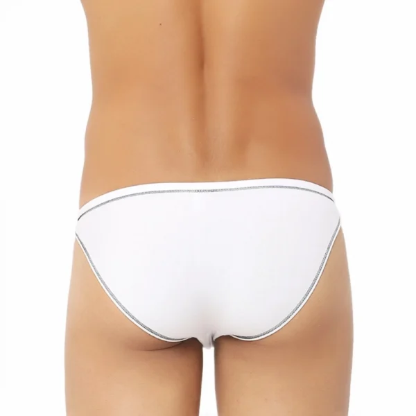Men's Bamboo Spandex Briefs Underwear (White)