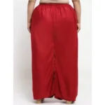 Women's Plus Size Flared Fit Viscose Rayon Palazzo Trousers (Maroon)