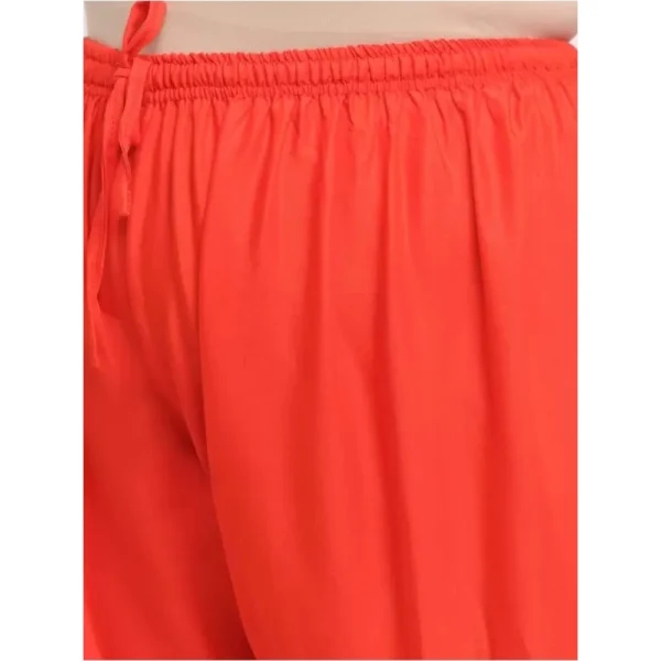 Women's Plus Size Flared Fit Viscose Rayon Palazzo Trousers (Red)