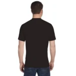 Men's Half Sleeve Round Neck Polyester T Shirt (Black)