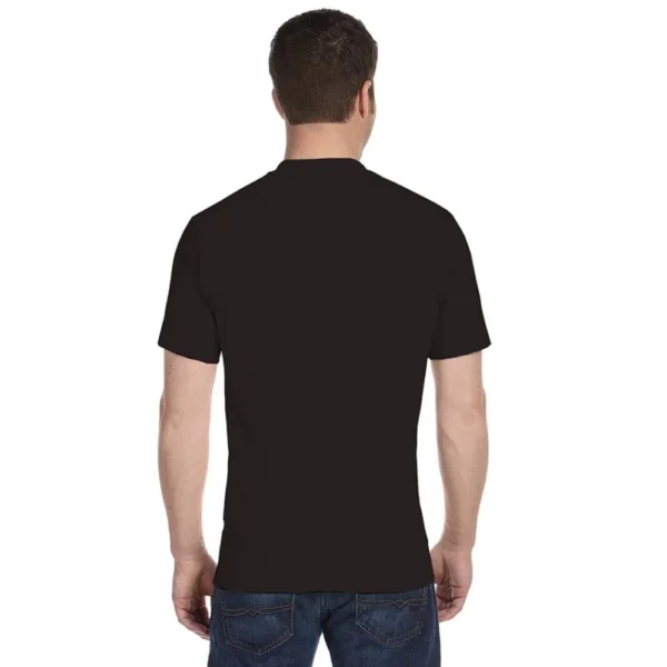 Men's Half Sleeve Round Neck Polyester T Shirt (Black)