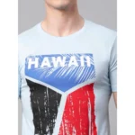 Men's Half Sleeve Round Neck Cotton T Shirt (Blue)