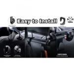 4_Set Pack Of_3 Car Back seat Headrest Hook Hanger Universal Durable Organiser (Assorted)