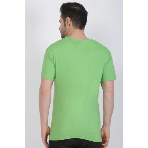 Men's Cotton Jersey Round Neck Plain Tshirt (Pale Green)
