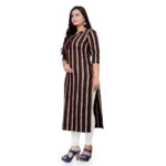 Women's Cotton Printed Straight Kurti (Multi Color)