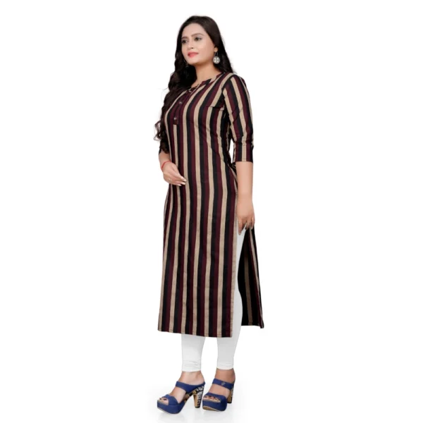 Women's Cotton Printed Straight Kurti (Multi Color)
