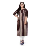 Women's Cotton Printed Straight Kurti (Multi Color)