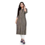 Women's Cotton Printed Straight Kurti (Multi Color)