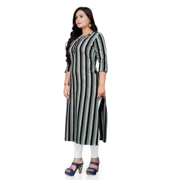 Women's Cotton Printed Straight Kurti (Multi Color)