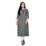 Women's Cotton Printed Straight Kurti (Multi Color)