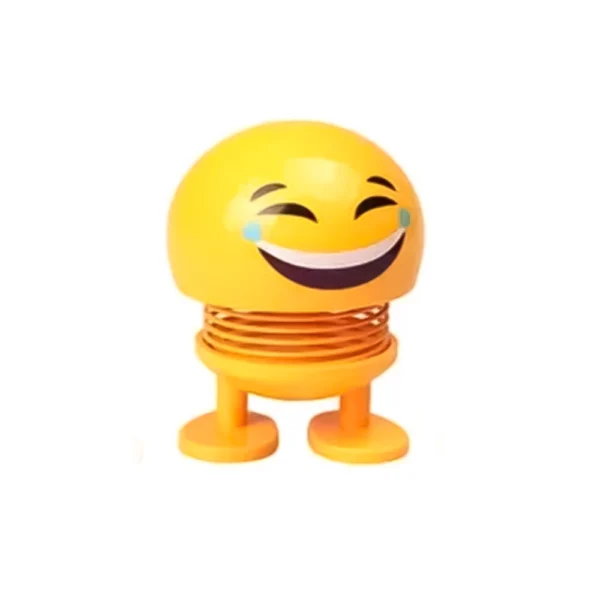 4 Pcs Set_Moving Head Smiley Spring Doll (Yellow)