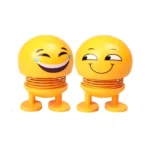 4 Pcs Set_Moving Head Smiley Spring Doll (Yellow)