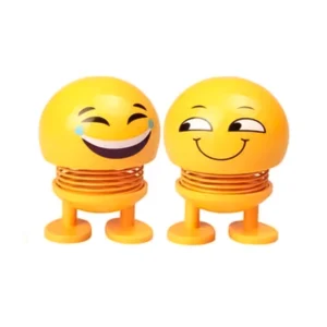 4 Pcs Set_Moving Head Smiley Spring Doll (Yellow)