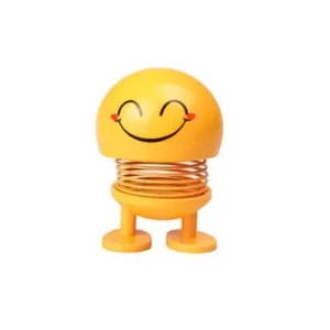 4 Pcs Set_Moving Head Smiley Spring Doll (Yellow)