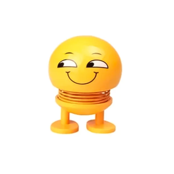 4 Pcs Set_Moving Head Smiley Spring Doll (Yellow)