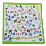 Pack Of_8 Numeric Small Size Handkerchiefs (Color: Assorted)