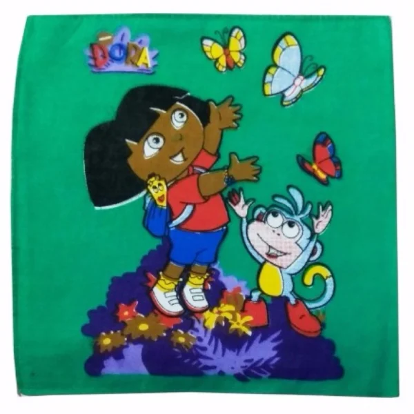 Pack Of_12 Dora Buji Small Size Handkerchiefs (Color: Assorted)