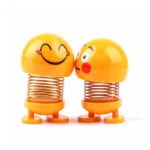 4 Pcs Set_Moving Head Smiley Spring Doll (Yellow)