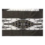 Women's Art Silk Printed Saree With Unstitched Blouse (Black, 5-6 Mtrs)