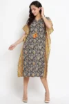 Yellow Cotton kaftan