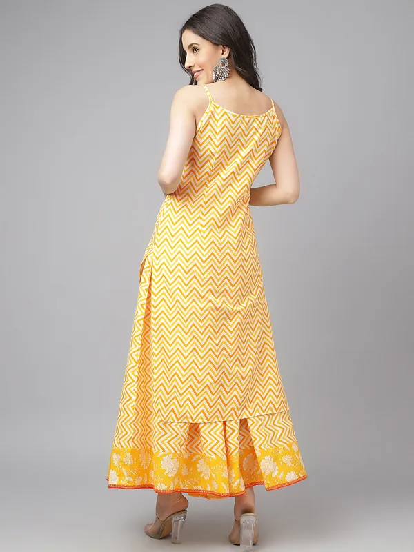 Cotton Kurta Palazzo Dupatta Set