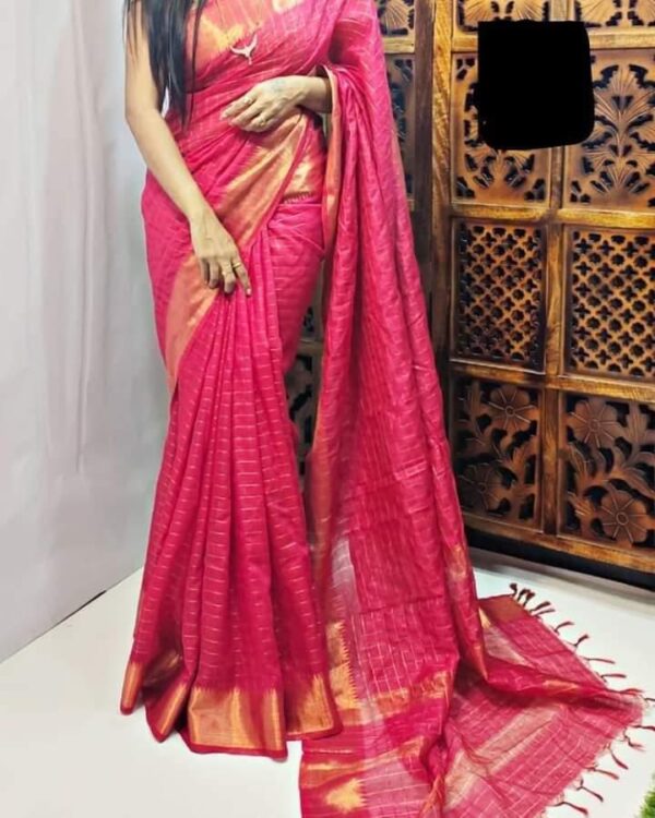 Bhagalpuri zari Silk saree