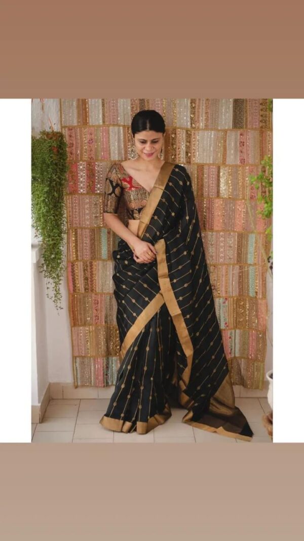 Bhagalpuri zari Silk saree
