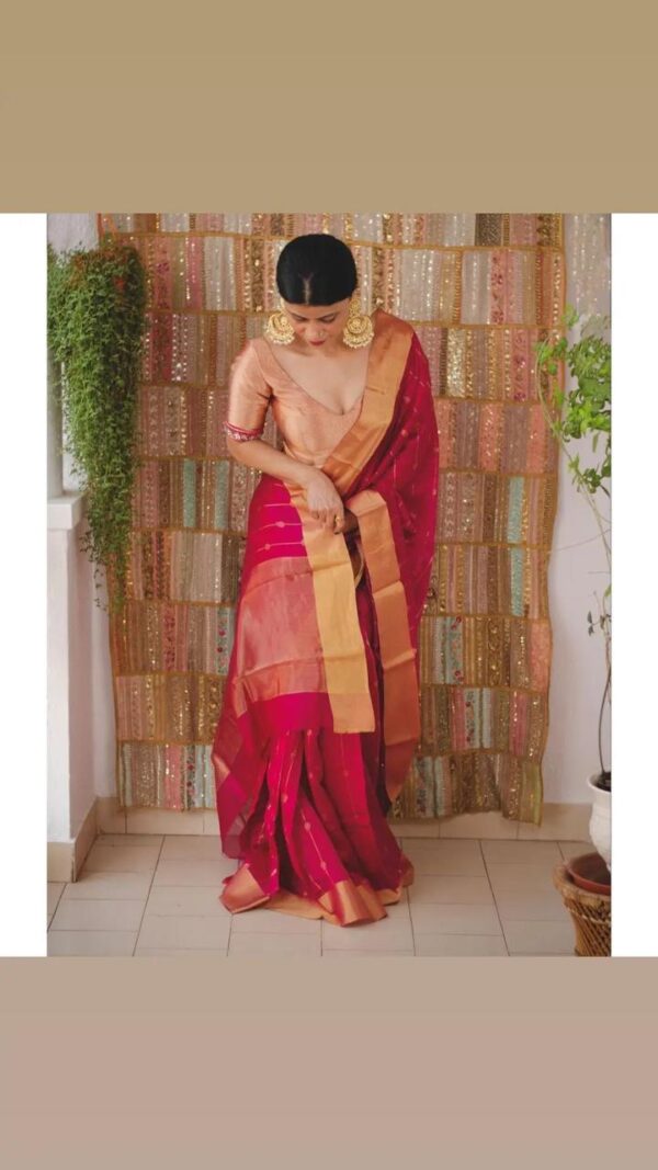 Bhagalpuri zari Silk saree