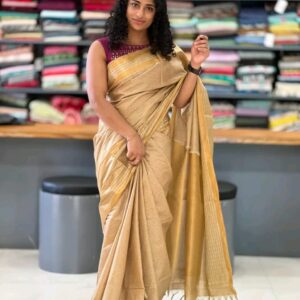 Zari made Cotton Silk Saree