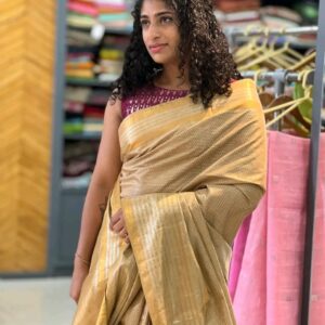 Zari made Cotton Silk Saree