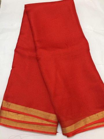 Kota doria zari border saree