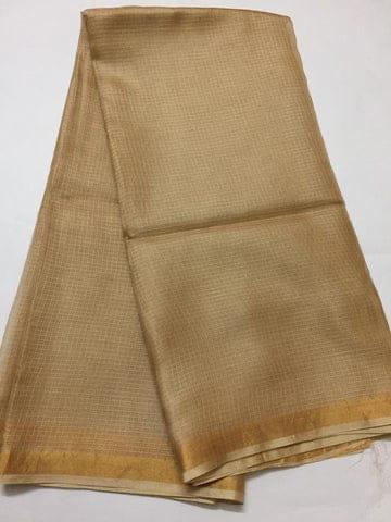 Kota doria zari border saree