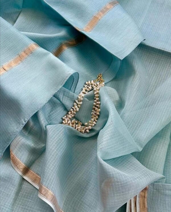 Kota doria zari border saree