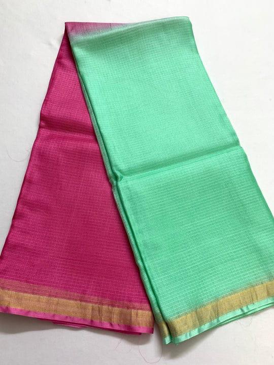Kota doria zari border saree