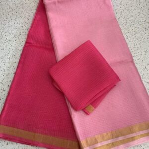 Kota doria zari border saree