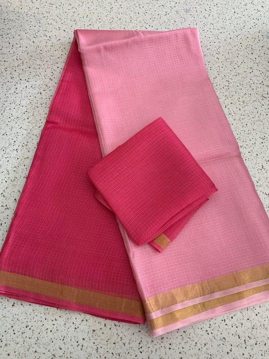 Kota doria zari border saree
