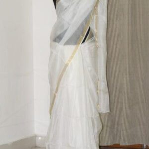 Kota doria zari border saree