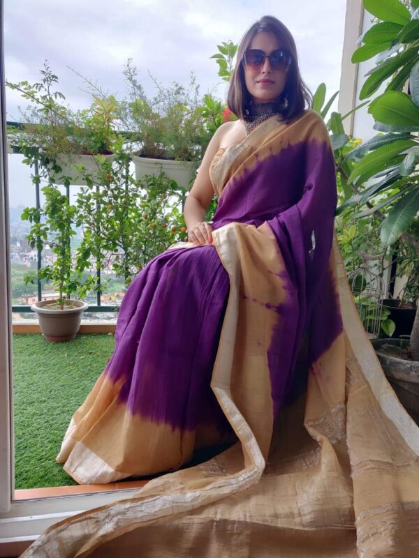 Dyed Washed Saree