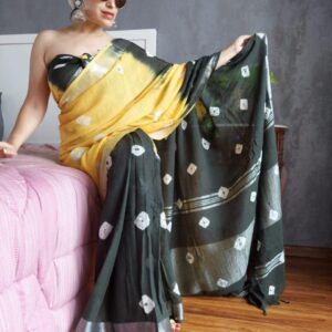 Dyed Washed Saree